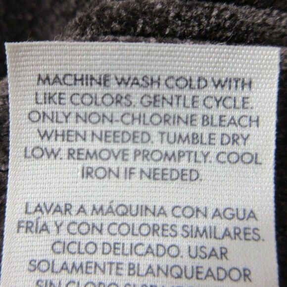 Chenille Y2K Vibe Zip Cropped Sweater Hoodie Sz S Breen Chocolate Coffee Brn NWT - Picture 9 of 11